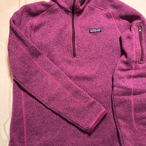 Patagonia Better Sweater Quarter Zip Pink/Purple/Mauve Size Large